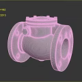 KITZ 10K 555 Cast Iron Industrial Valve With Flange Connections And Bolts