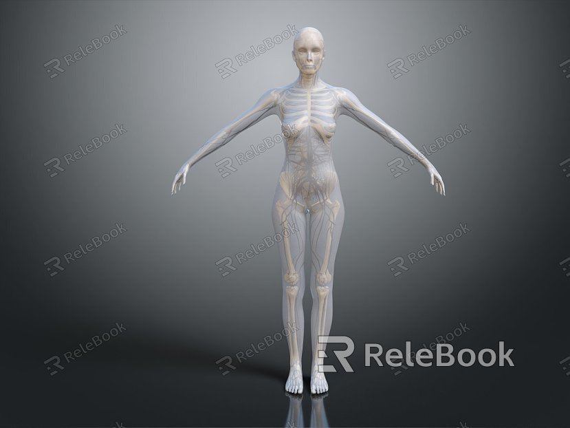 Modern Skeleton Human Body Skeleton Human Body model