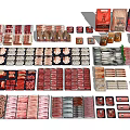 Various Packaged Food Products Including Assorted Meat Cuts and Sausages in Organized