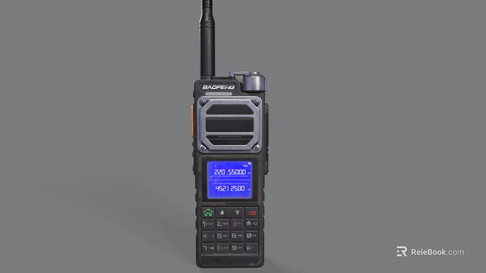 BAOFENG Two Way Radio With Frequency Display Screen Keypad And Antenna 3d model 