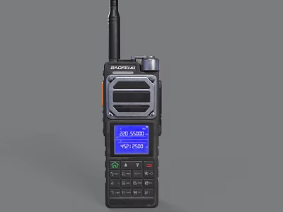 BAOFENG Two Way Radio With Frequency Display Screen Keypad And Antenna 3d model