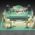 Shopping Mall Booth Shows Flash Event Promotions 3d model