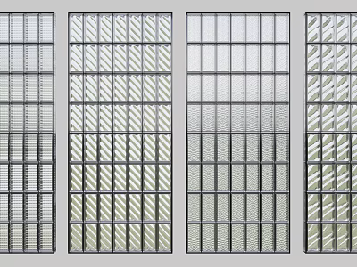 Stylish Wall Panel Designs With Grid Striped And Textured Pattern Variations 3d model