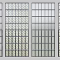 Stylish Wall Panel Designs With Grid Striped And Textured Pattern Variations 3d model