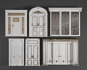 Jane Europe double door 3d model