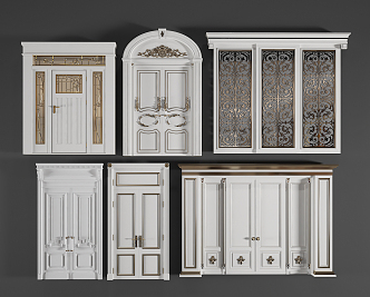 Jane Europe double door 3d model