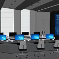 Command Center Combat Seminar Room Smart City Control Center Visualization Smart Big Data Center Command Room Conference Room 3d model