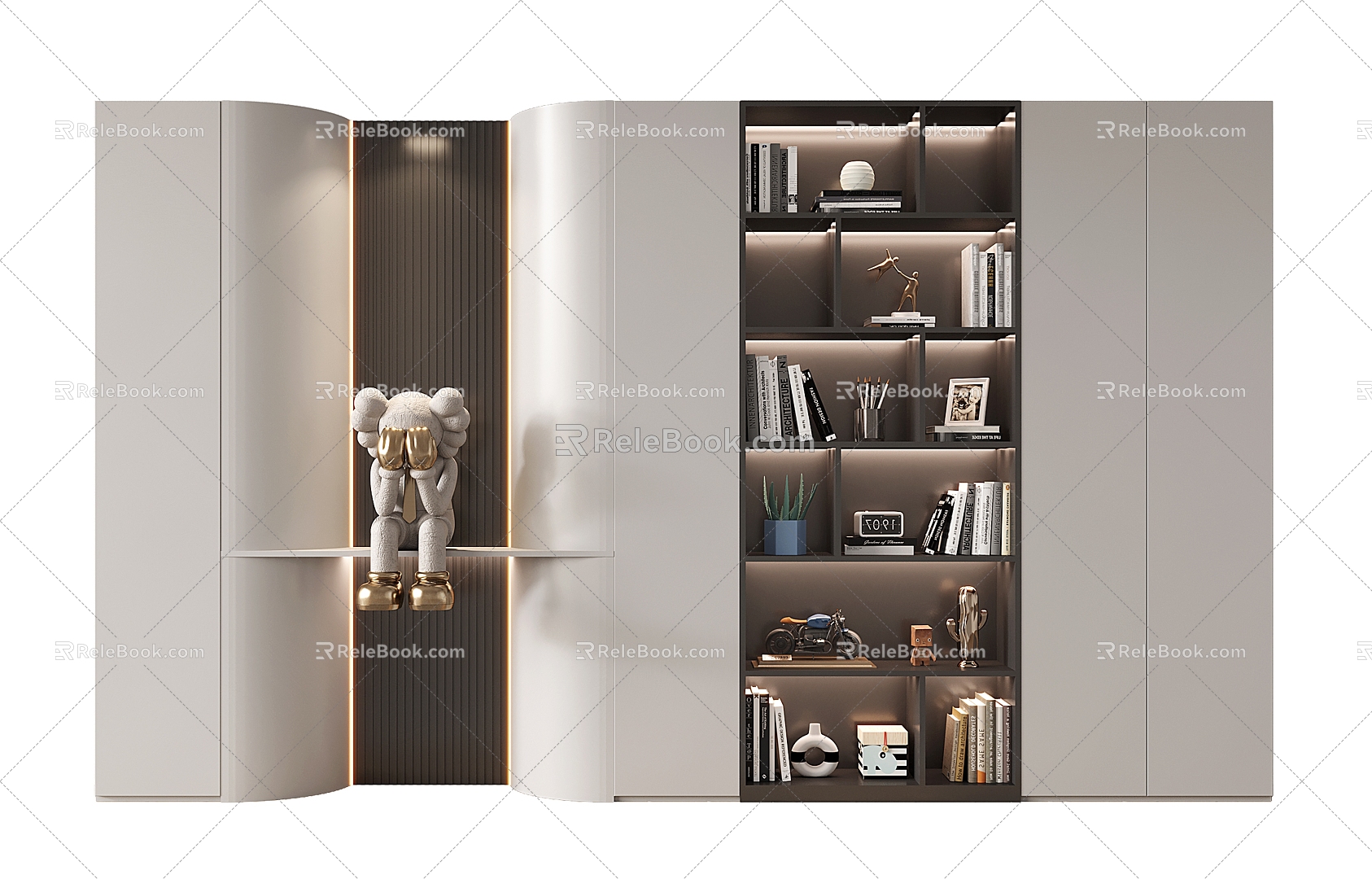 Bookcase 3d model