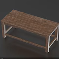 Solid Wood Tea Table And Chairs With Natural Wood Grain Simple Design For Tea Room