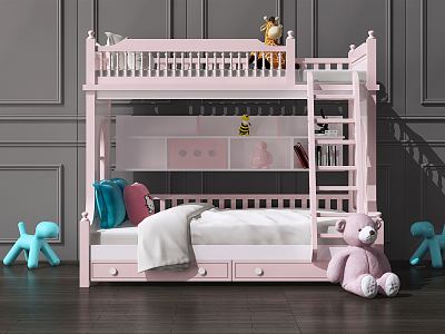 Modern Bed Up and Down Children's Bed Double Bed Up and Down Bed Girls Bed model