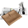Elegant Minimalist Ornament Set With Brown Envelope Bag Newspapers Glass Vase And Dried Flowers