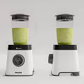 Philips Kitchen Blenders With White Body Black Lid And Green Smoothie