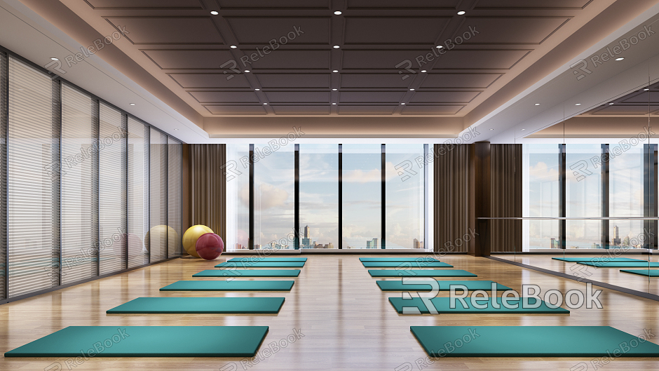 Modern Yoga Room model