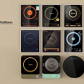 Poliform Induction Cooktops With Various Designs And Modern Control Panels For Kitchen Use