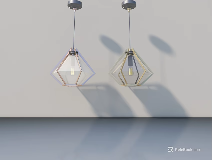 Modern Home Interior Featuring Stylish Hinged Door With Glass Design Elements 3d model