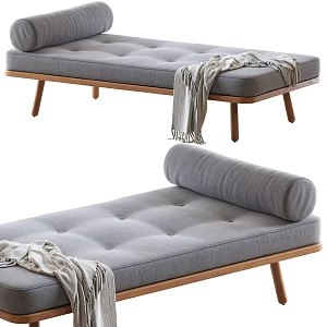 Modern sofa stool 3d model