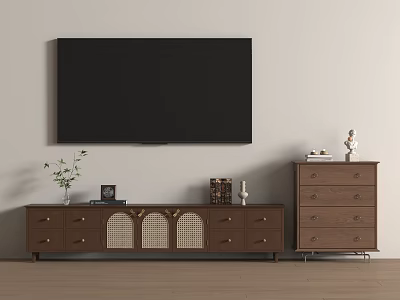 Ancient TV Cabinet 3d model