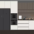 Wine Cabinet Corner Wine Cabinet Built-in Refrigerator 3d model