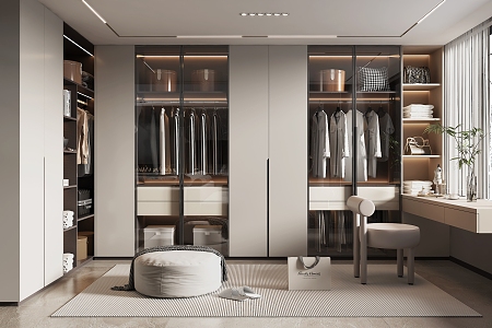 Modern Cloakroom 3d model