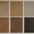 Different Colored Square Rugs with Various Textures for Home Decor