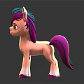 Colorful Toy Pony Characters With Different Colored Manes Bodies And Details