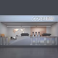Simple Milk Tea Store 3d model