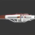 Futuristic White And Red Passenger Aircraft With Sleek Design And Circular Components