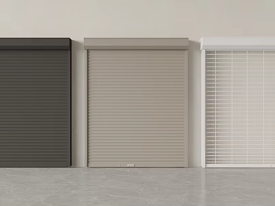 Different Styles Of Folding Doors In Interior Space 3d model
