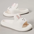Cute White Rabbit Ear Cartoon Slippers for Indoor Home Comfortable Wear