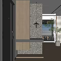 Entrance Decorative Cabinet Shoe Cabinet Partition Cabinet Chandelier 3d model