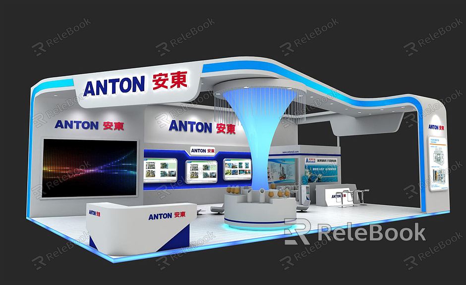 Modern Exhibition Engineering Machinery Exhibition Booth Exhibition Hall Exhibition Temporary Exhibition Expo model