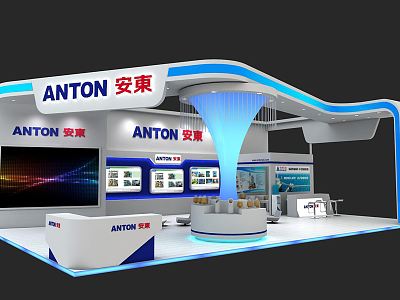 Modern Exhibition Engineering Machinery Exhibition Booth Exhibition Hall Exhibition Temporary Exhibition Expo model