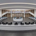 data center centralized control center command center 3d model