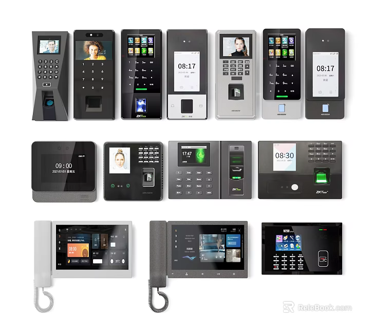 Projection Monitoring Devices With Various Models Screen Display Control Panels And Camera 3d model 