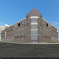 Modern Commercial Complex Exterior With Classic Architectural Elements Large Windows And Open Plaza