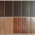 Assorted Wall Panels In Different Colors And Textures 3d model