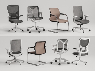 Modern Office Chair Computer Chair Rotating Chair Mesh Chair 3d model