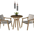 Modern leisure tables and chairs 3d model