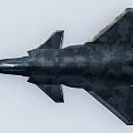 Advanced Fighter Jet With Camouflage Paint Scheme Sleek Fuselage And Sharp Wings 3d model