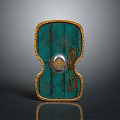 Medieval Shield Ancient Shield Defensive Weapon Ancient Shield Iron Shield Protective Shield Wooden Shield 3d model