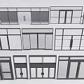Various Modern Doors And Windows With Glass Panels And Frame Designs