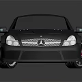 Dark Gray Mercedes Sports Car With Sleek Design And Black Red Accent Wheels
