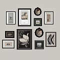 Wall Decor With Various Framed Artworks And Photos Different Styles And Sizes For Home Interior