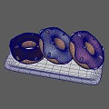Delicious Assorted Chocolate White Pink Donuts With Colorful Sprinkles On White Plate