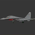 Detailed Gray Military Fighter Jet Model With Cockpit And Wings Design