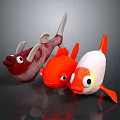 Cute Cartoon Plush Fish Toys in Colorful Styles for Kids Play and Decor
