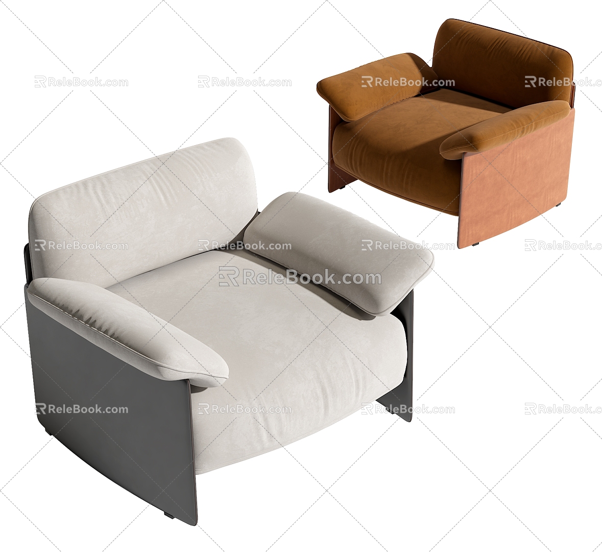 Single sofa 3d model