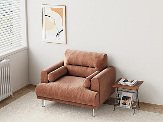 Modern single sofa 3d model