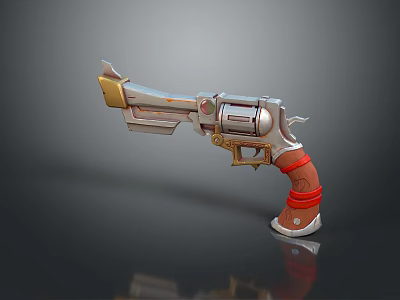 revolver pistol semi-automatic pistol automatic pistol modern weapon hot weapon 3d model