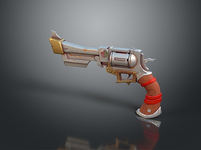 revolver pistol semi-automatic pistol automatic pistol modern weapon hot weapon 3d model